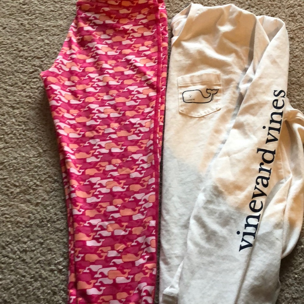 Vineyard vines top and pants small